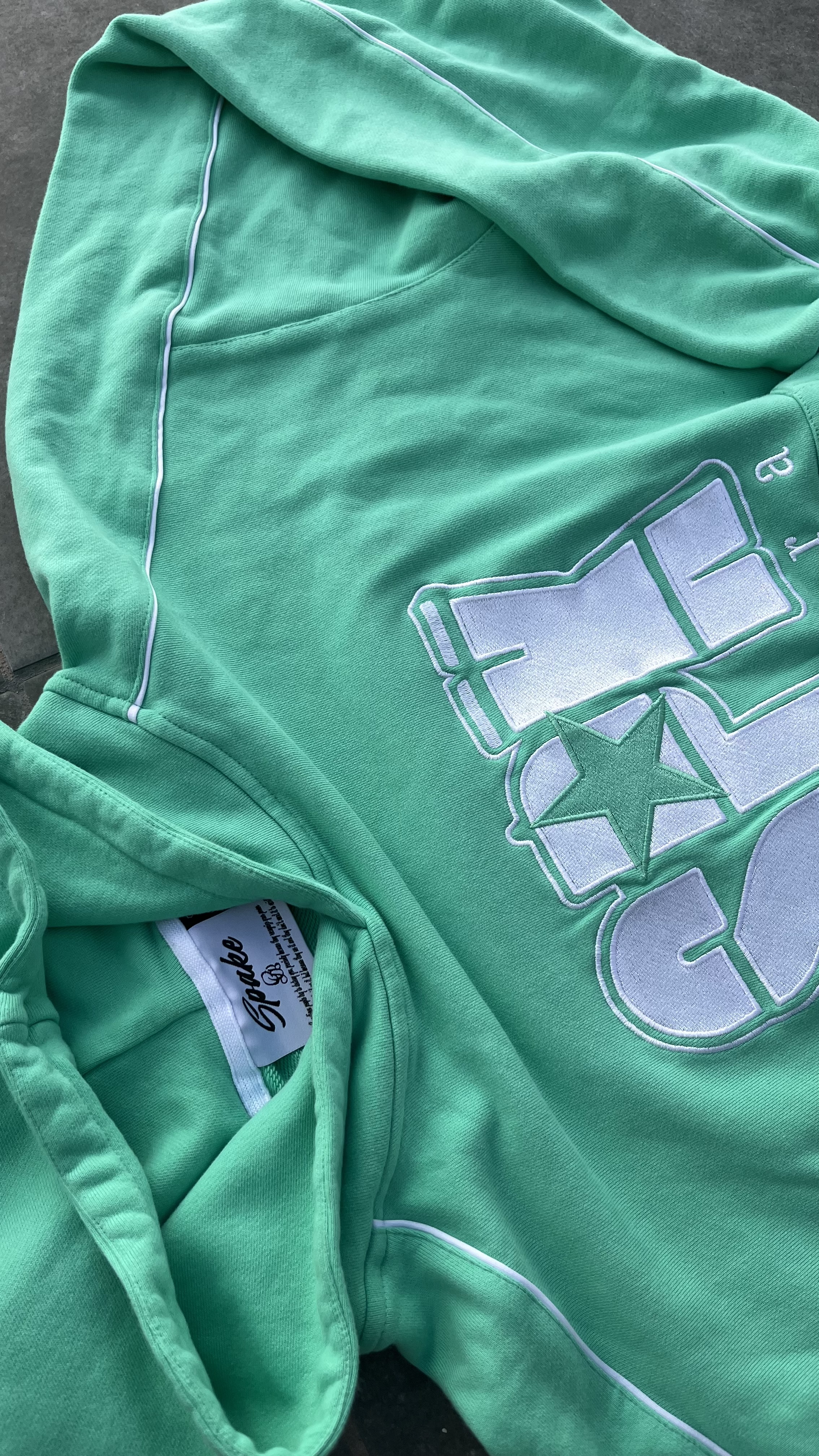 Hoodie MintWave Green