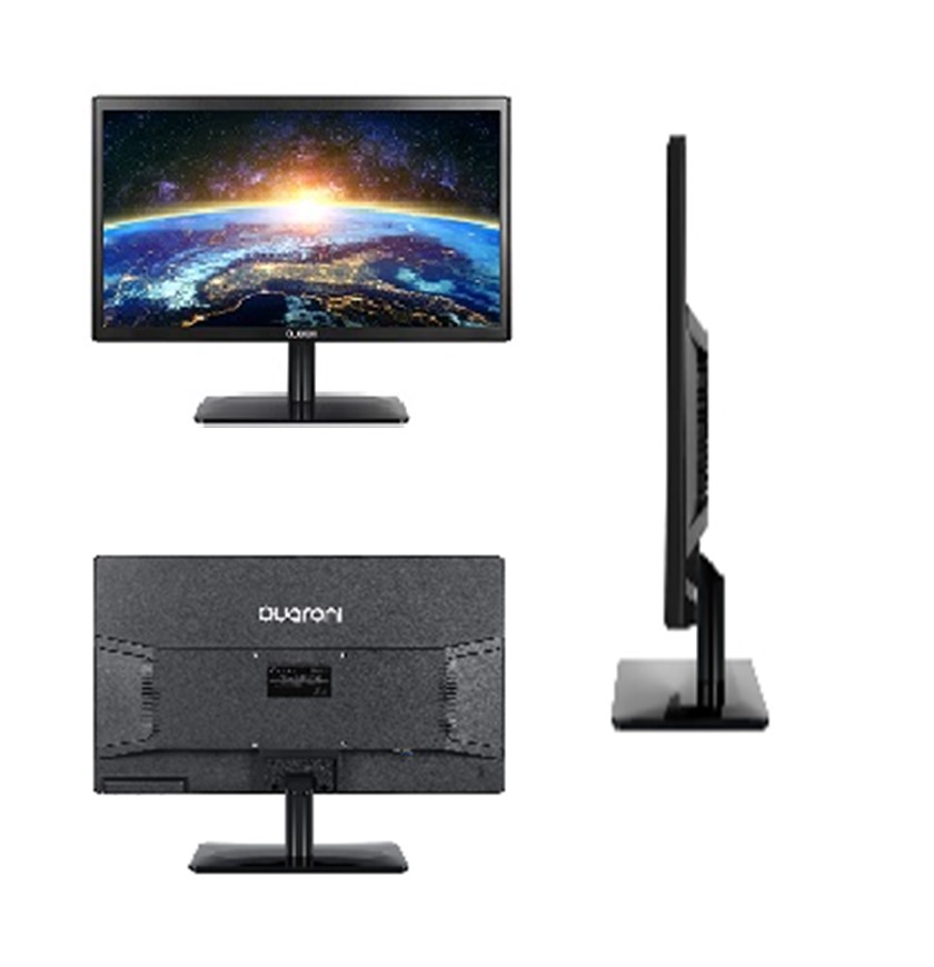 MONITOR LED HD QUARONI / 19.5 PULGADAS / RESOLUCION HD 1366X768 PX / VGA/HDMI / NEGRO