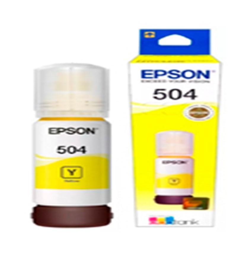 CARTUCHO EPSON MODELO T504 AMARILLO, PARA L4150, L4160, L6161, L6171, L6191