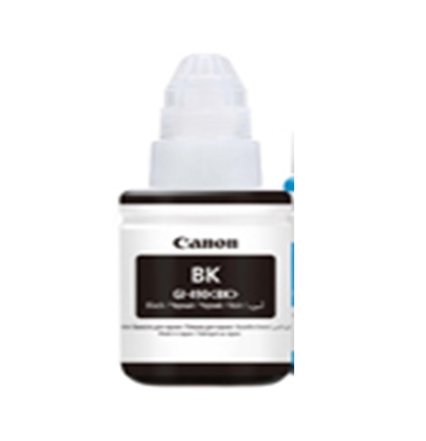 BOTELLA DE TINTA CANON GI-190 BK NEGRA,RENDIMIENTO 6,000 PAGINAS,COMPATIBLE G1100,G2100,G3100,G4100