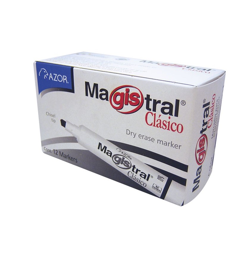 Marcador magistral  Para Pizarrón Grueso Negro 