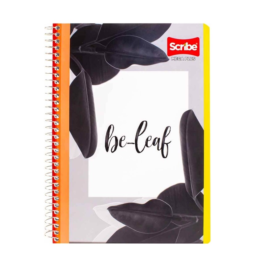 Cuaderno Espiral de 100 Hojas Francés Cuadro Grande Mega Scribe