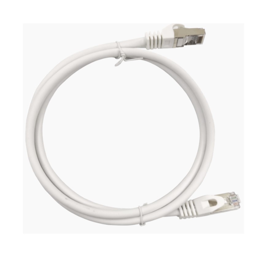 Patch Cord Cat6A 10G blindado 1.0M ( 3.28 ft ) BLANCO