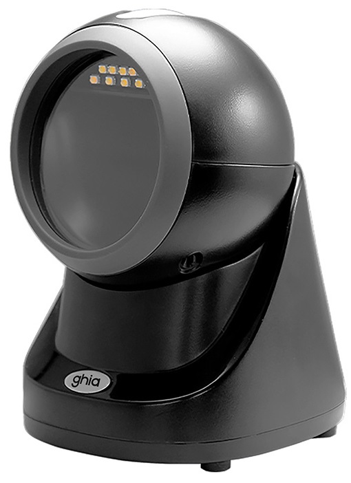 LECTOR DE CODIGOS DE BARRAS GHIA OMNIDIRECCIONAL 2D, USB. COMPATIBLE CON QR 