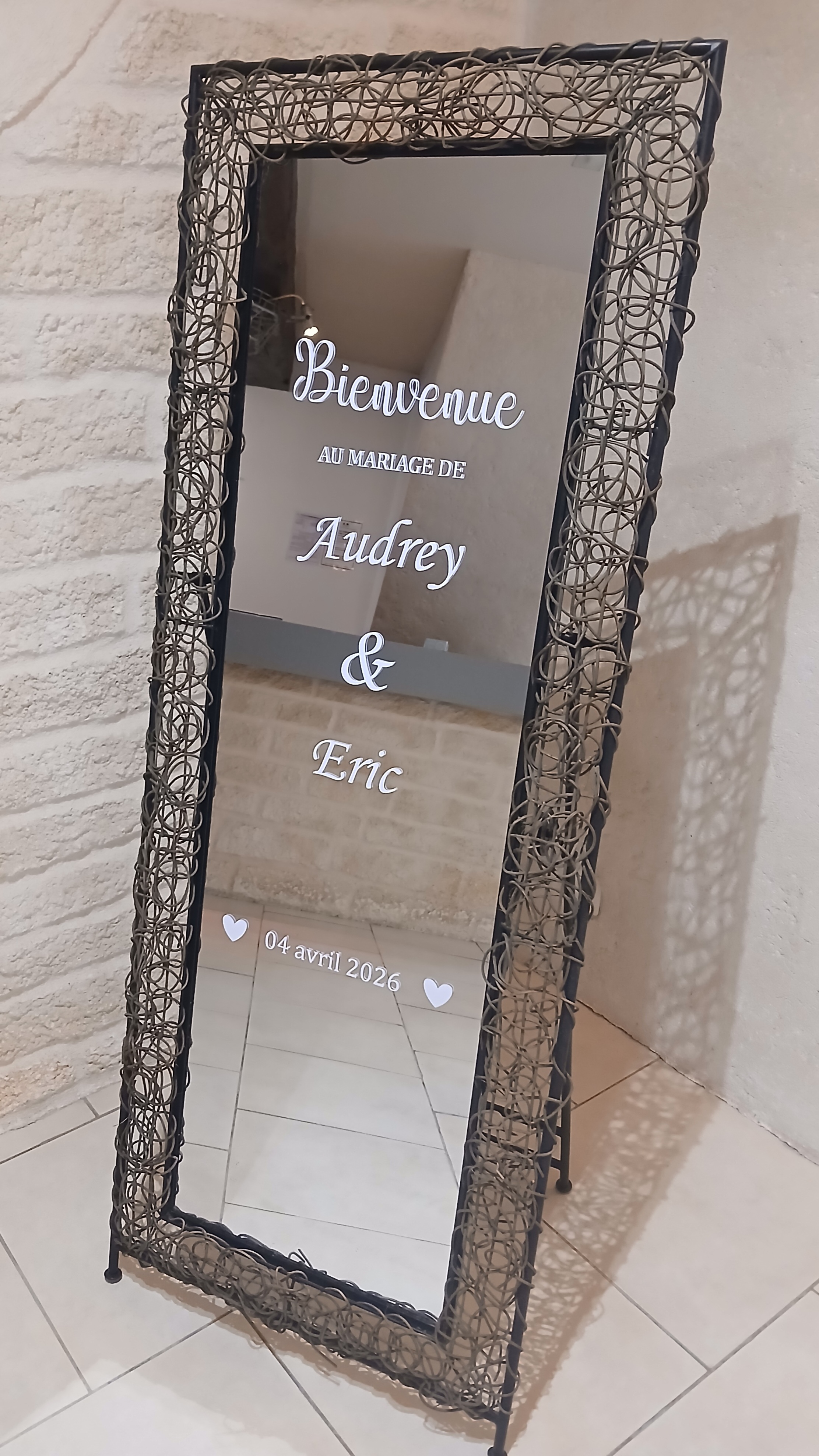 Miroir personnalisé 