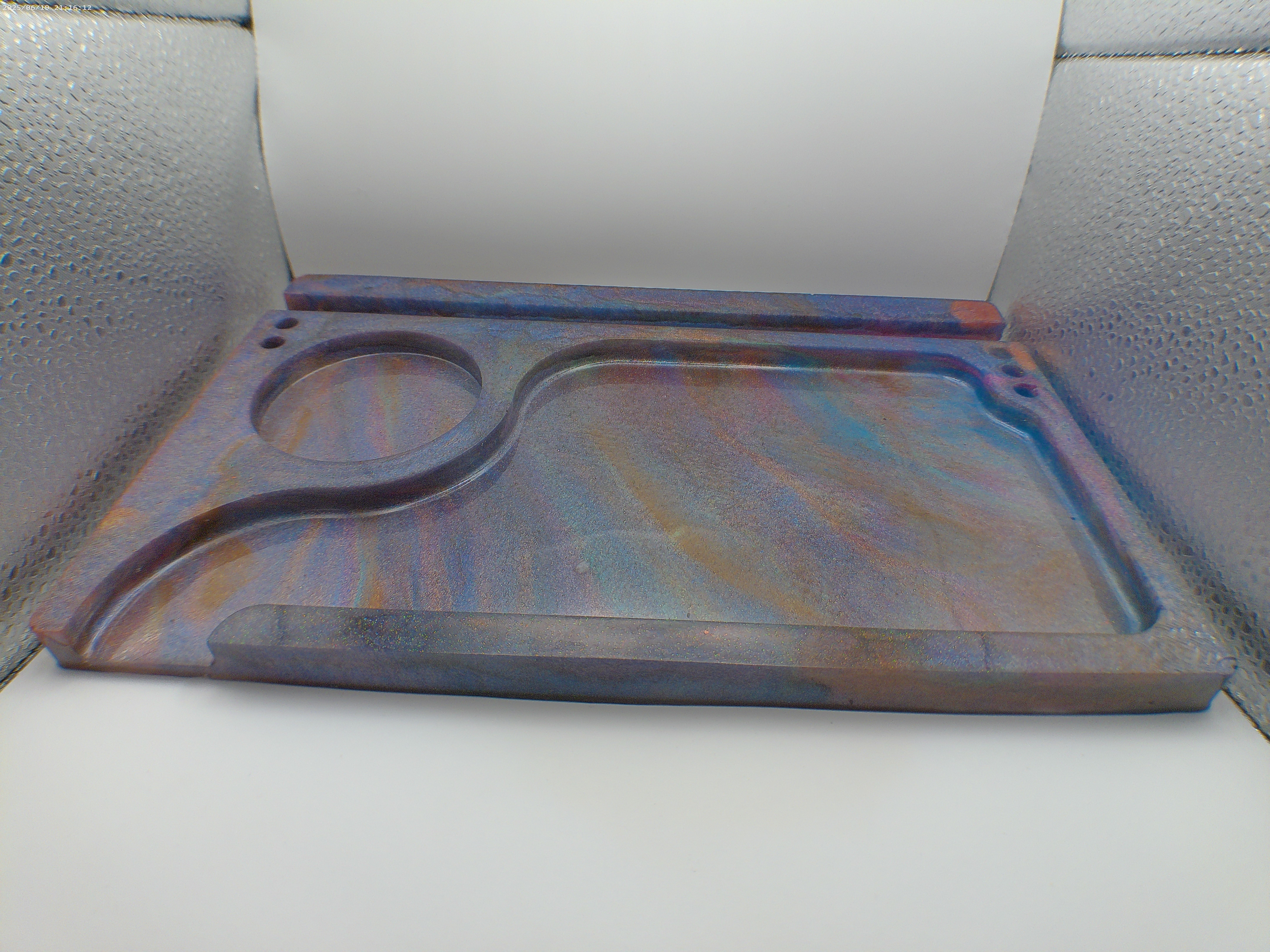 Rolling Tray with Cell Phone Holder