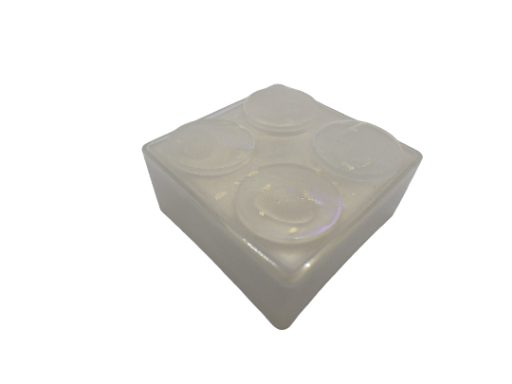 Alabaster White Stackable Brick Box