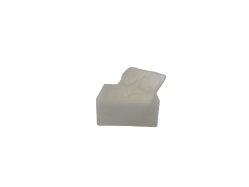 Alabaster White Stackable Brick Box