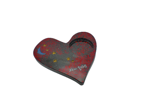 Heart-Shaped Decorative Candle Holder