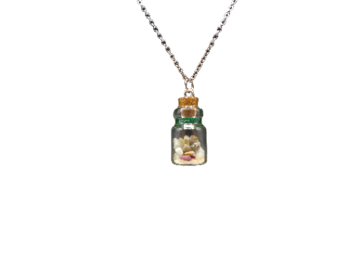 Beach Stone Bottle Necklace