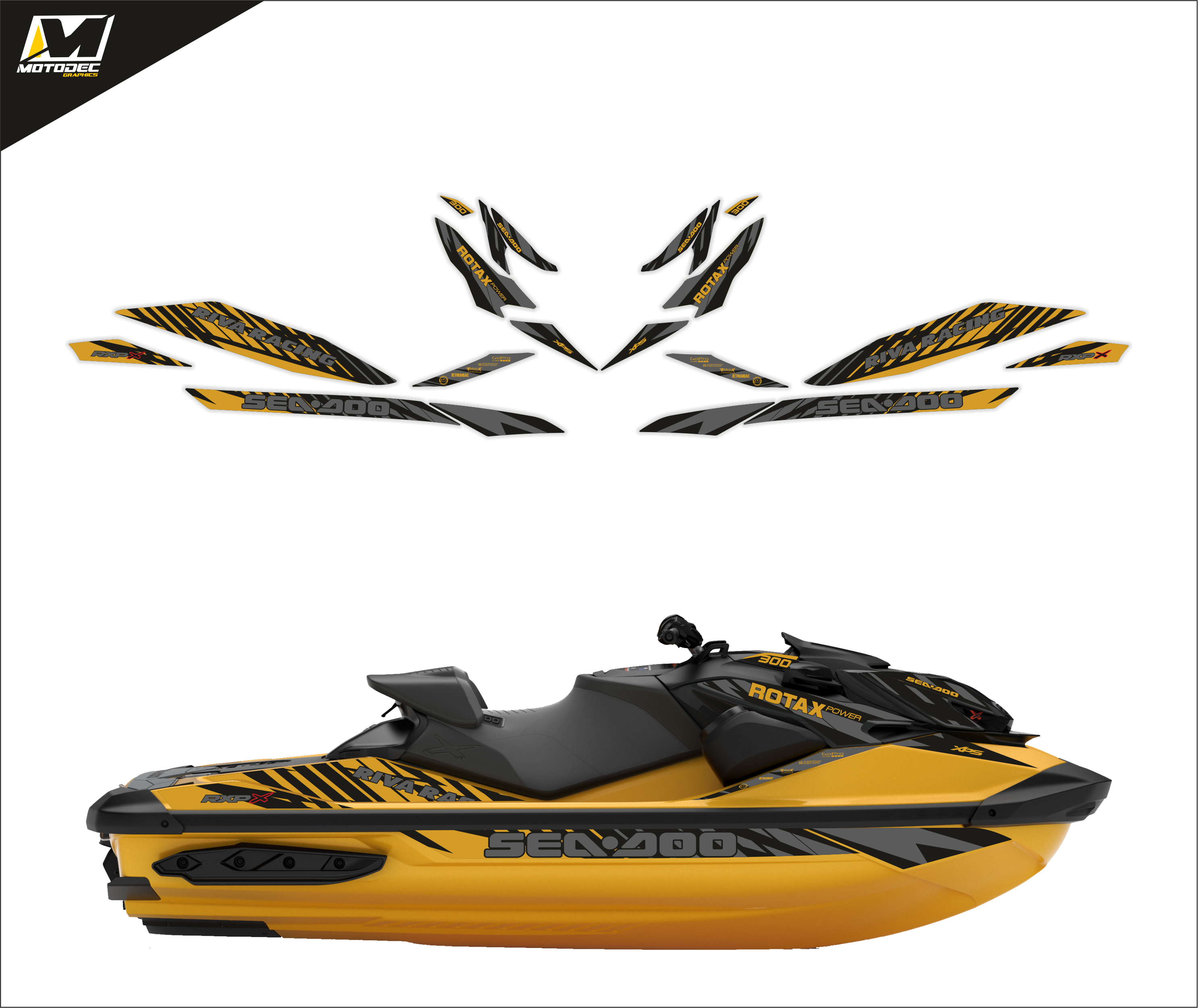 SEADOO RXP RXP-X 300 2021 2022 2023 millennium yellow