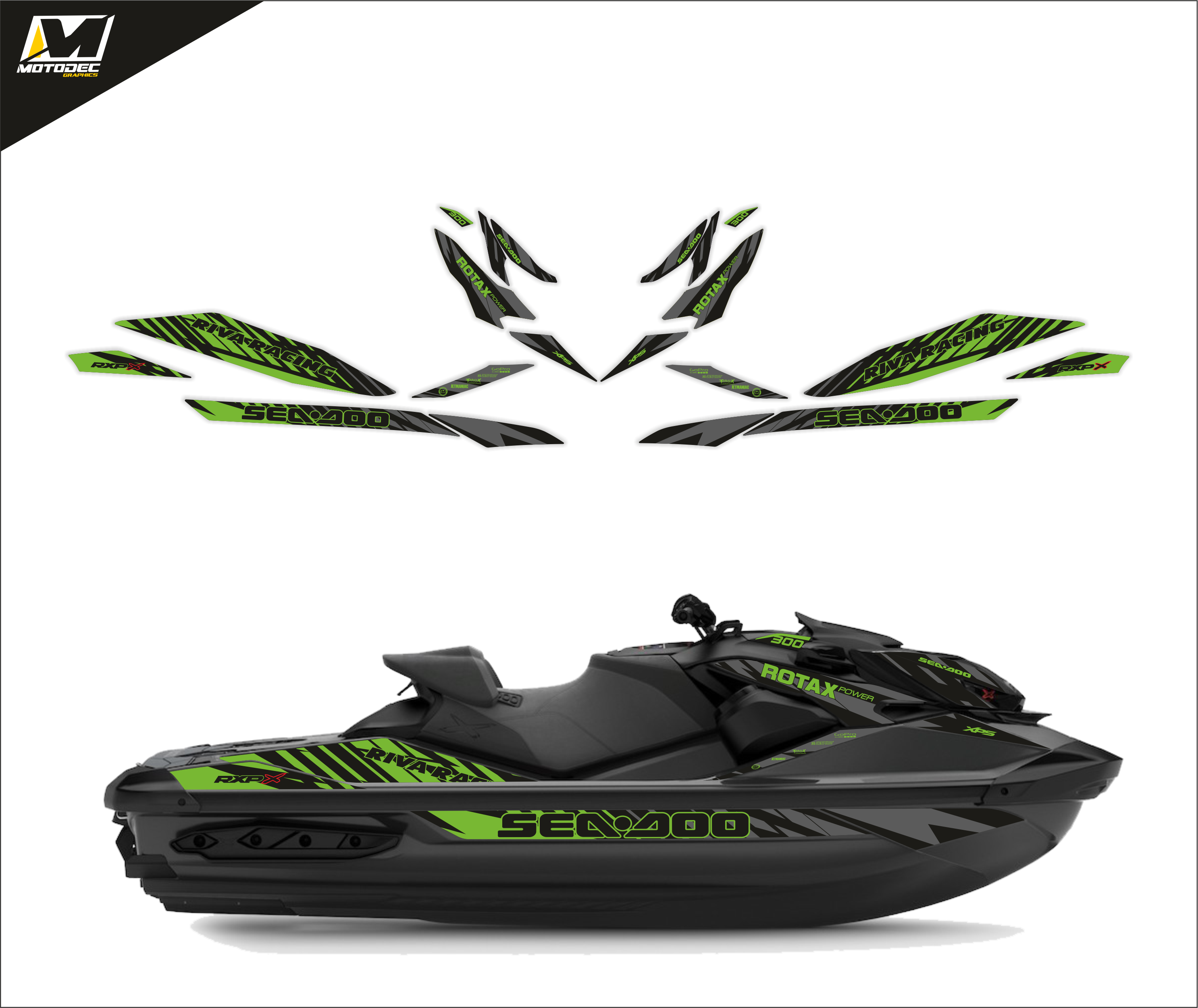 SEADOO RXP RXP-X 300 2022 2023 triple black