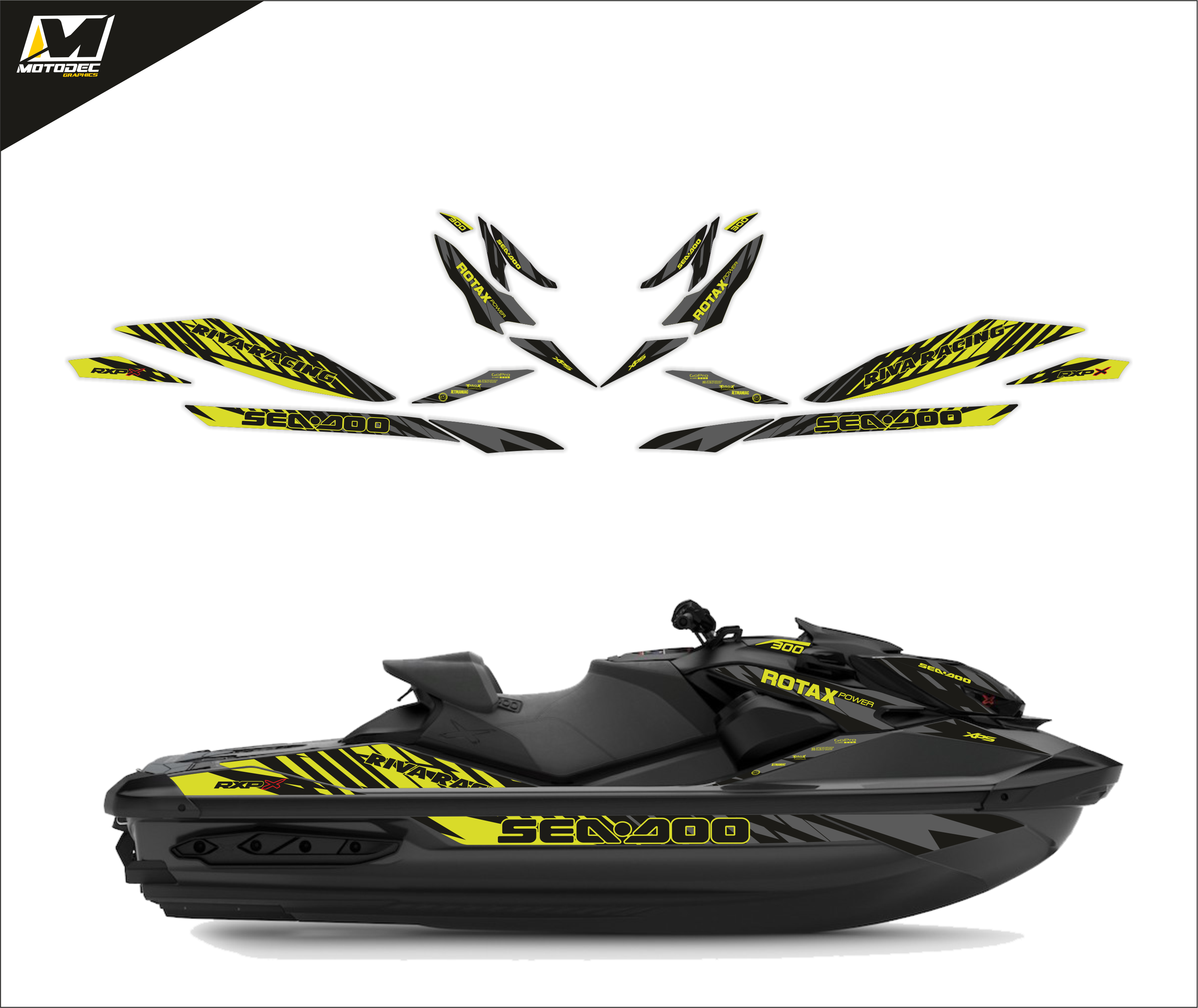 SEADOO RXP RXP-X 300 2022 2023 triple black