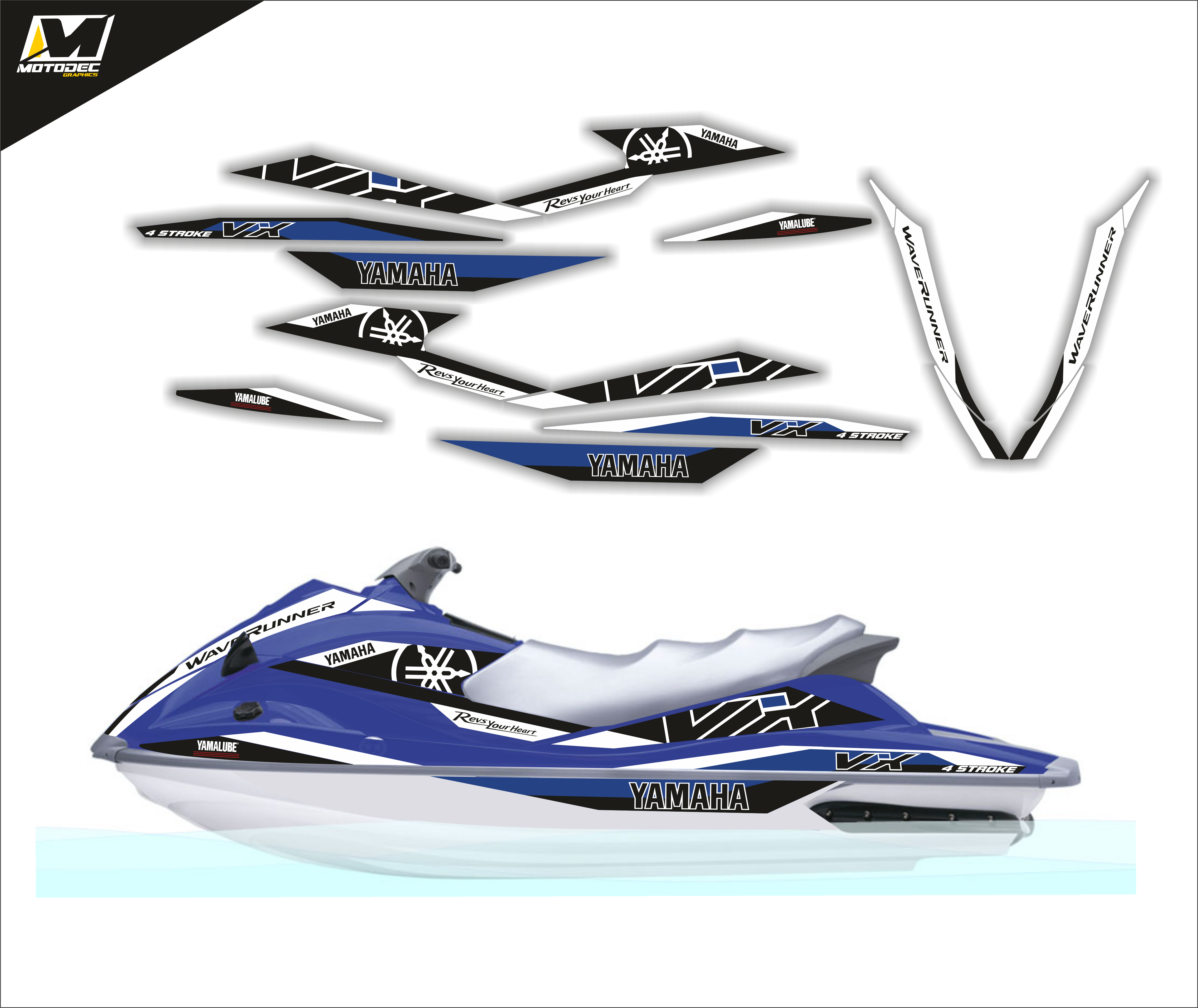 YAMAHA VX waverunner 110 1100 sport deluxe cruiser 2005 2009