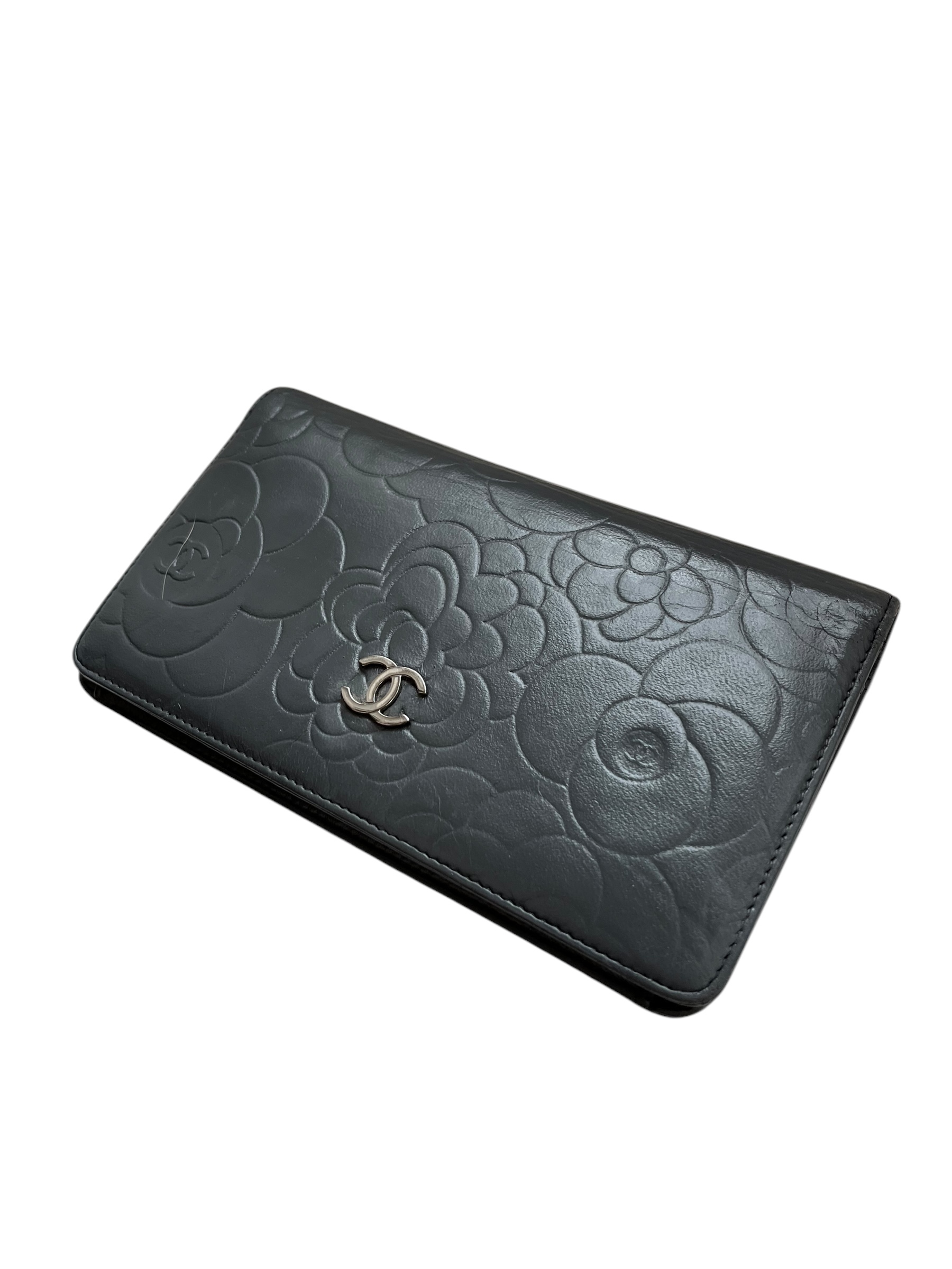 Portefeuille Chanel Gris 