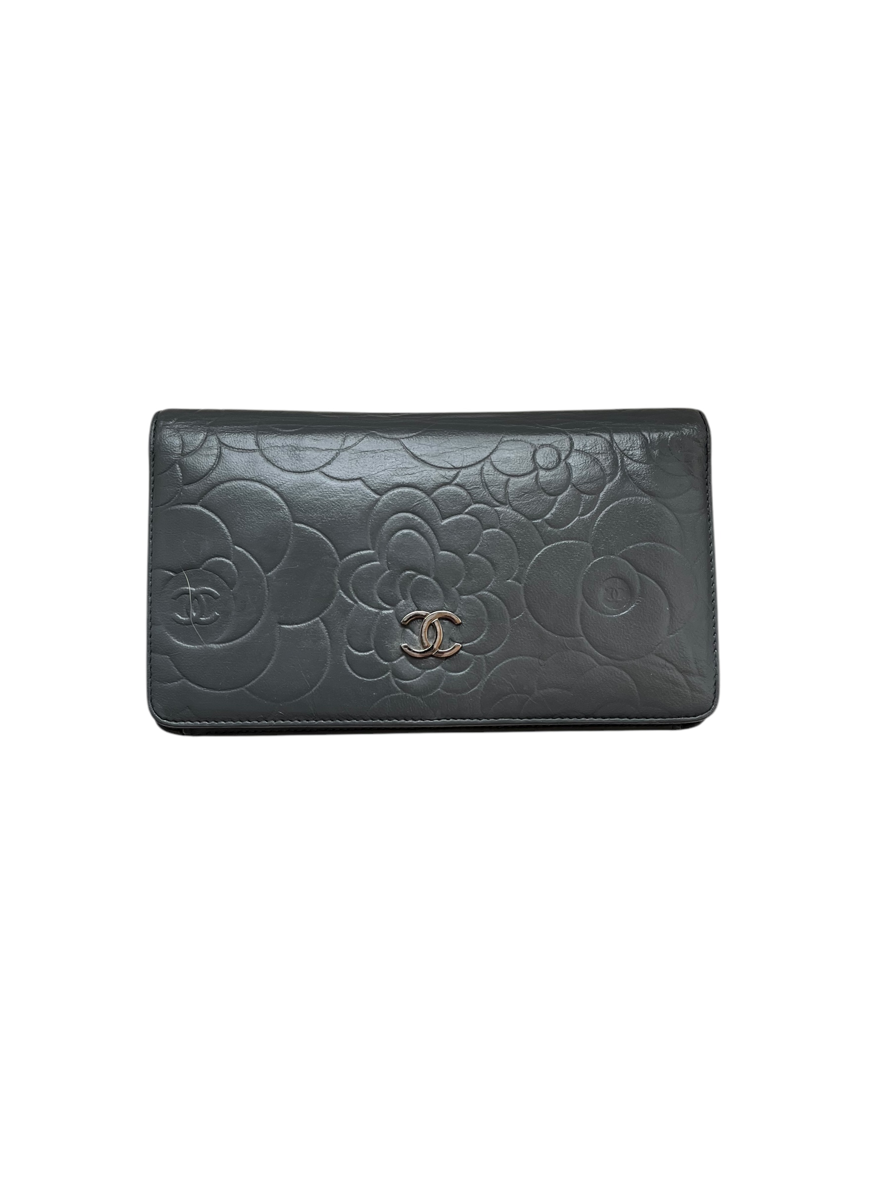 Portefeuille Chanel Gris 