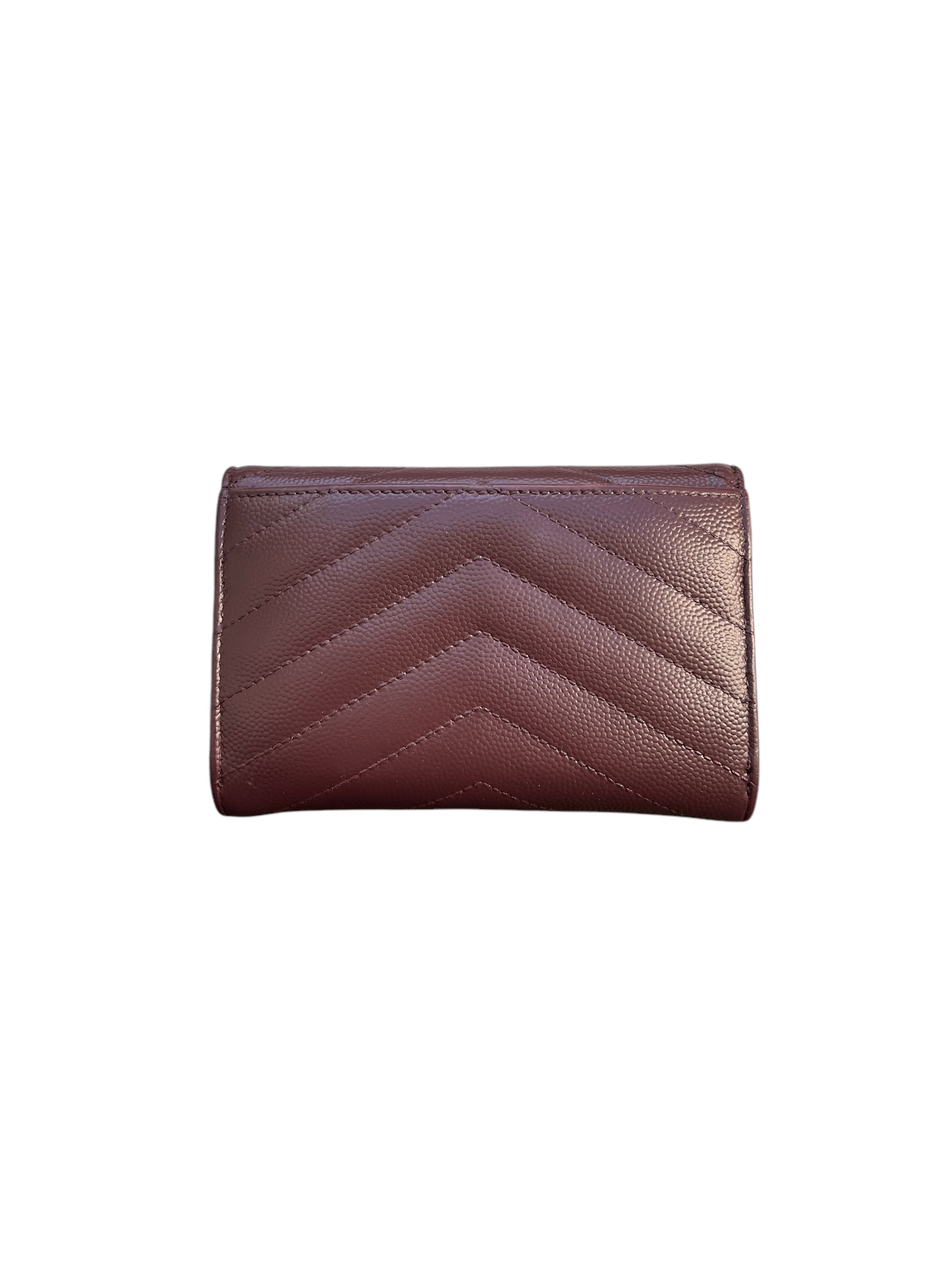 Saint Laurent Portefeuille bordeaux 