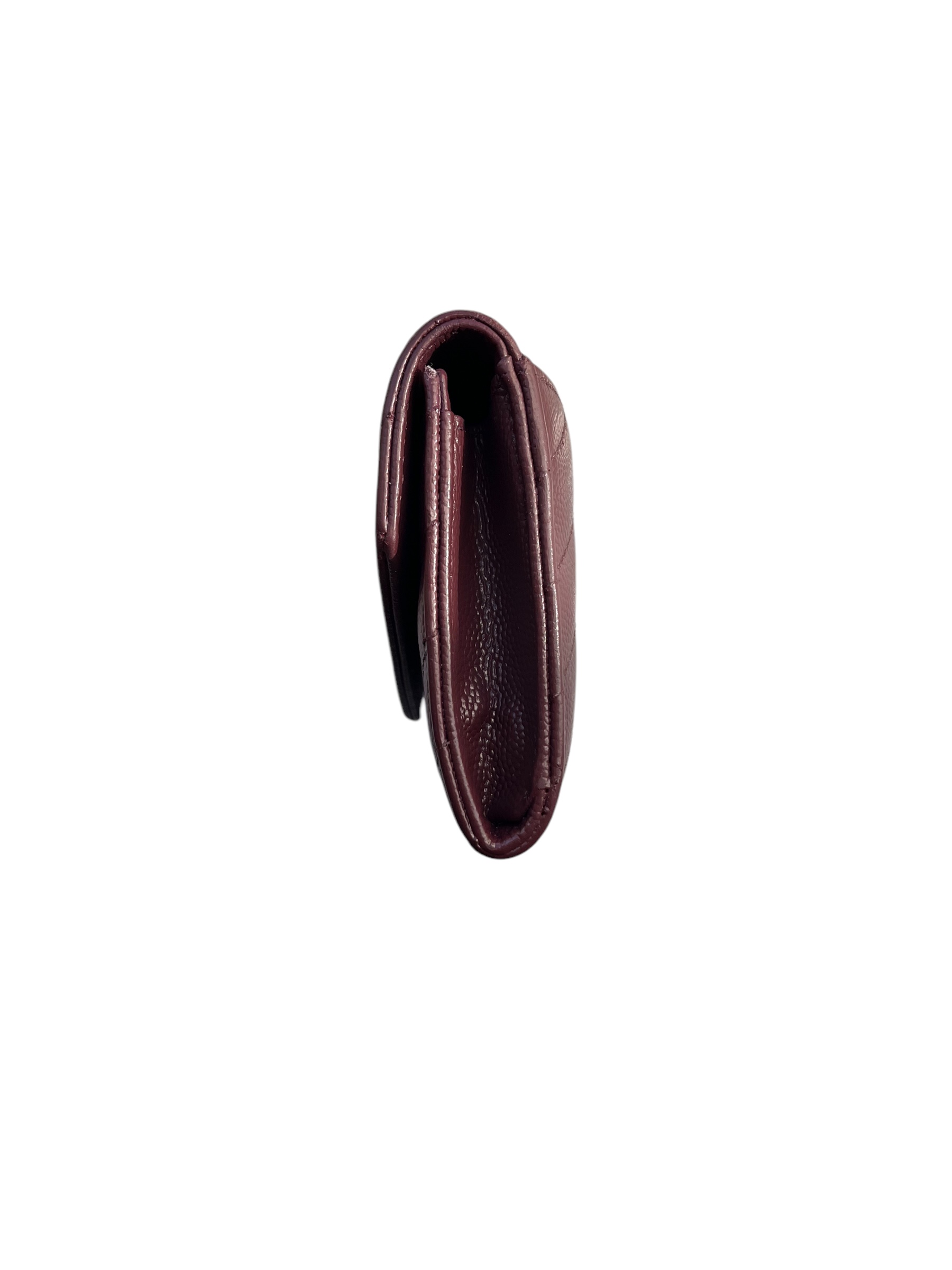 Saint Laurent Portefeuille bordeaux 