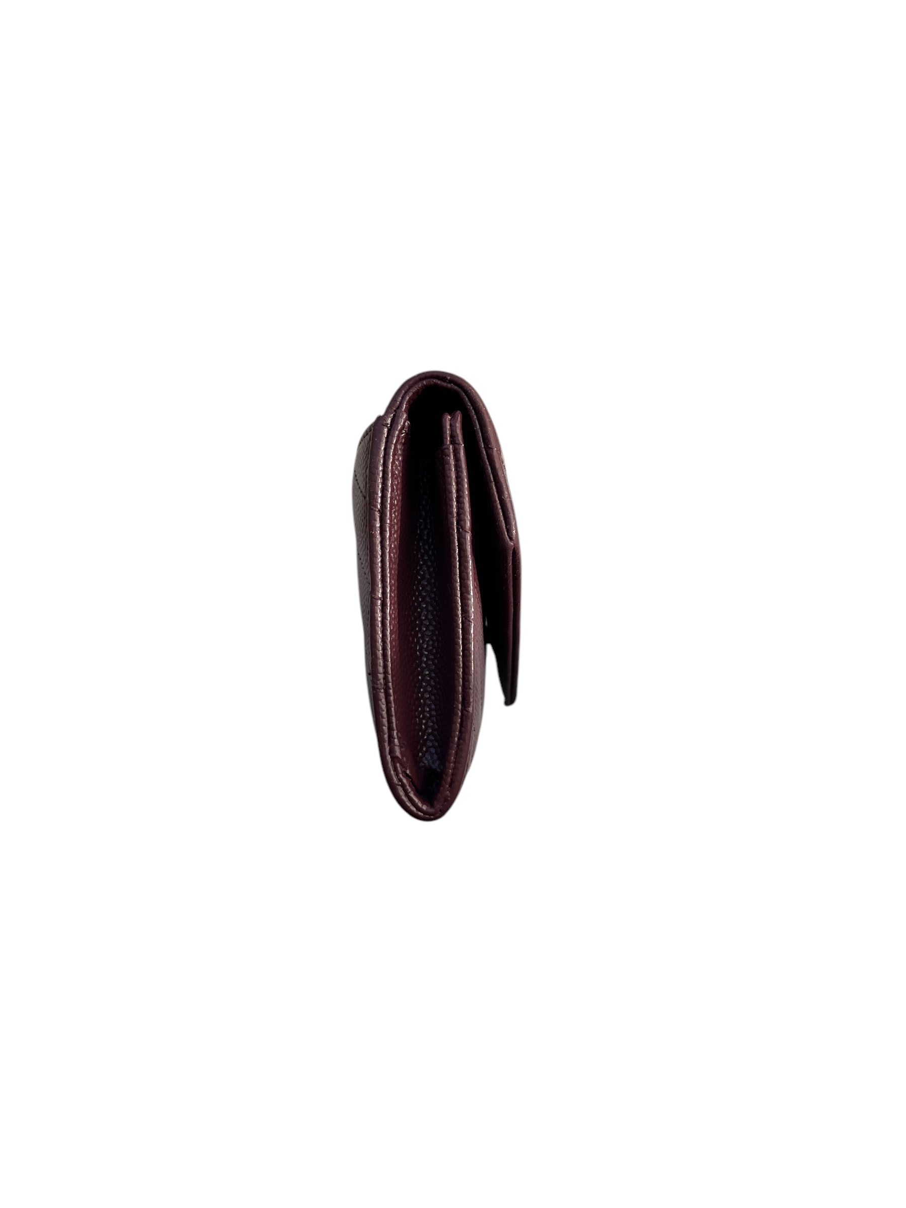 Saint Laurent Portefeuille bordeaux 