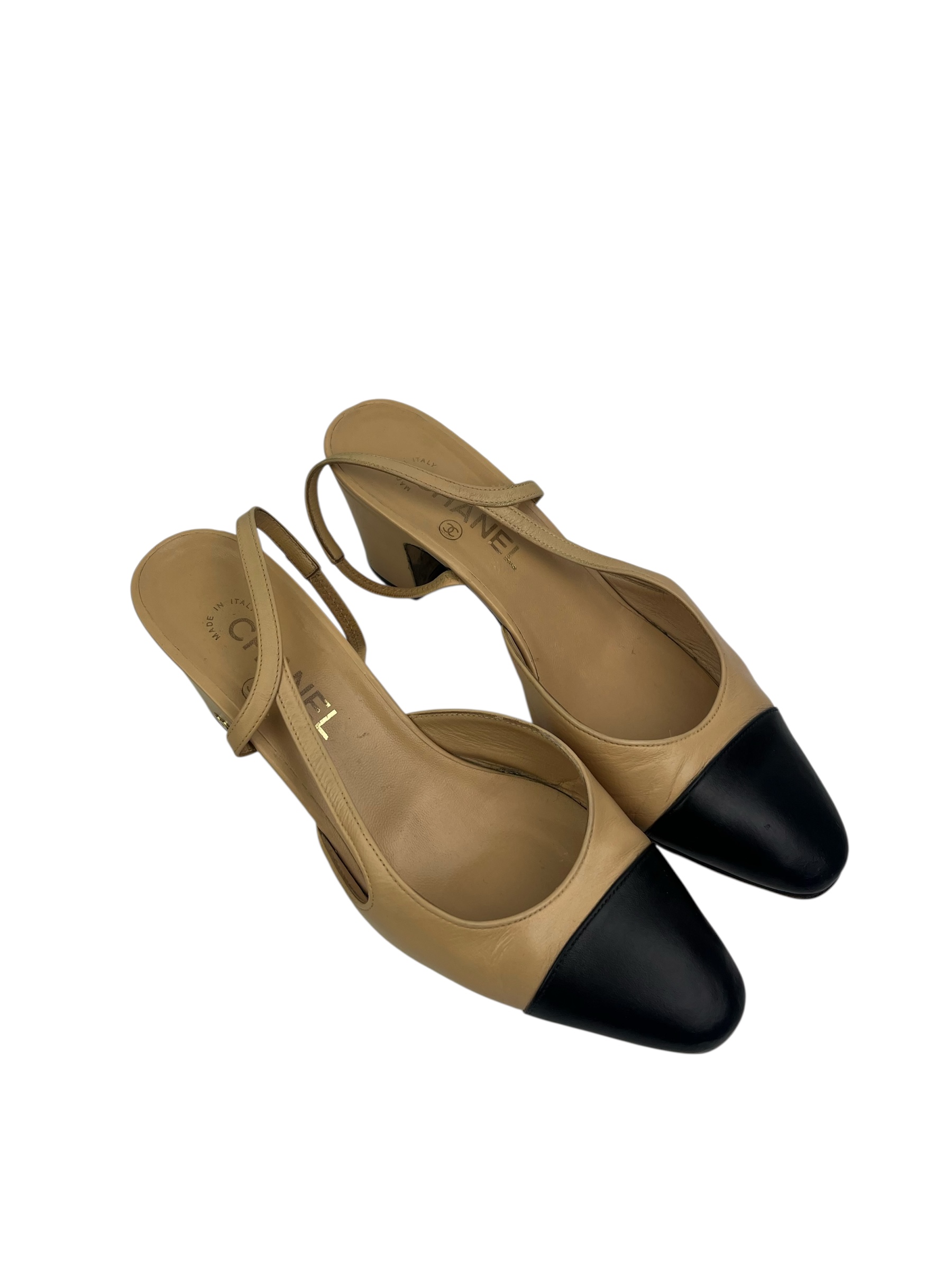 Chanel Slingback classique crème 