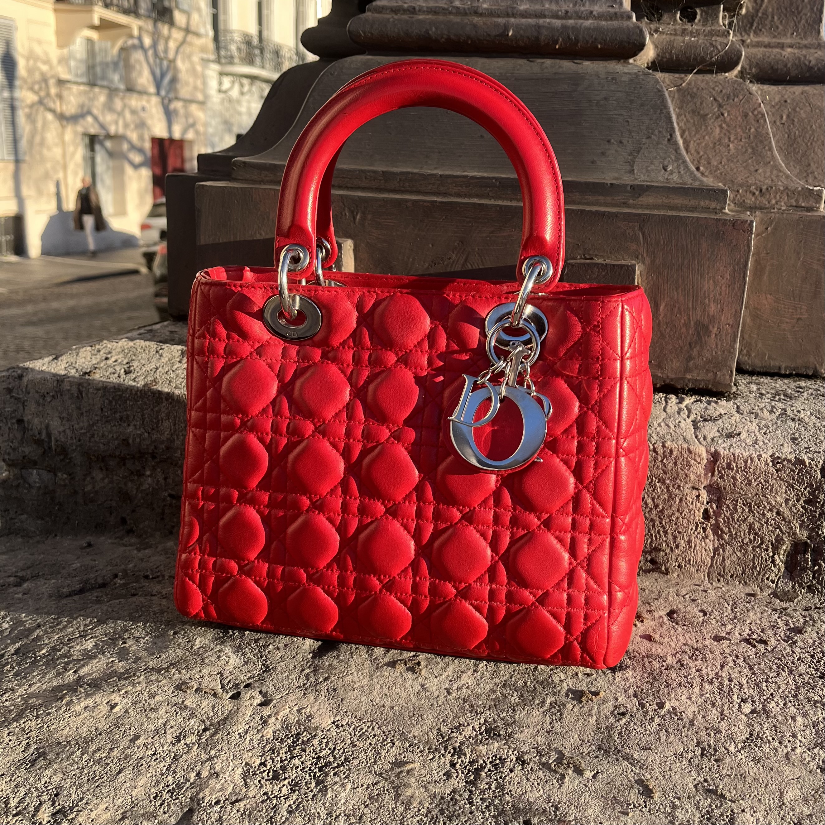 Lady Dior cannage rouge 