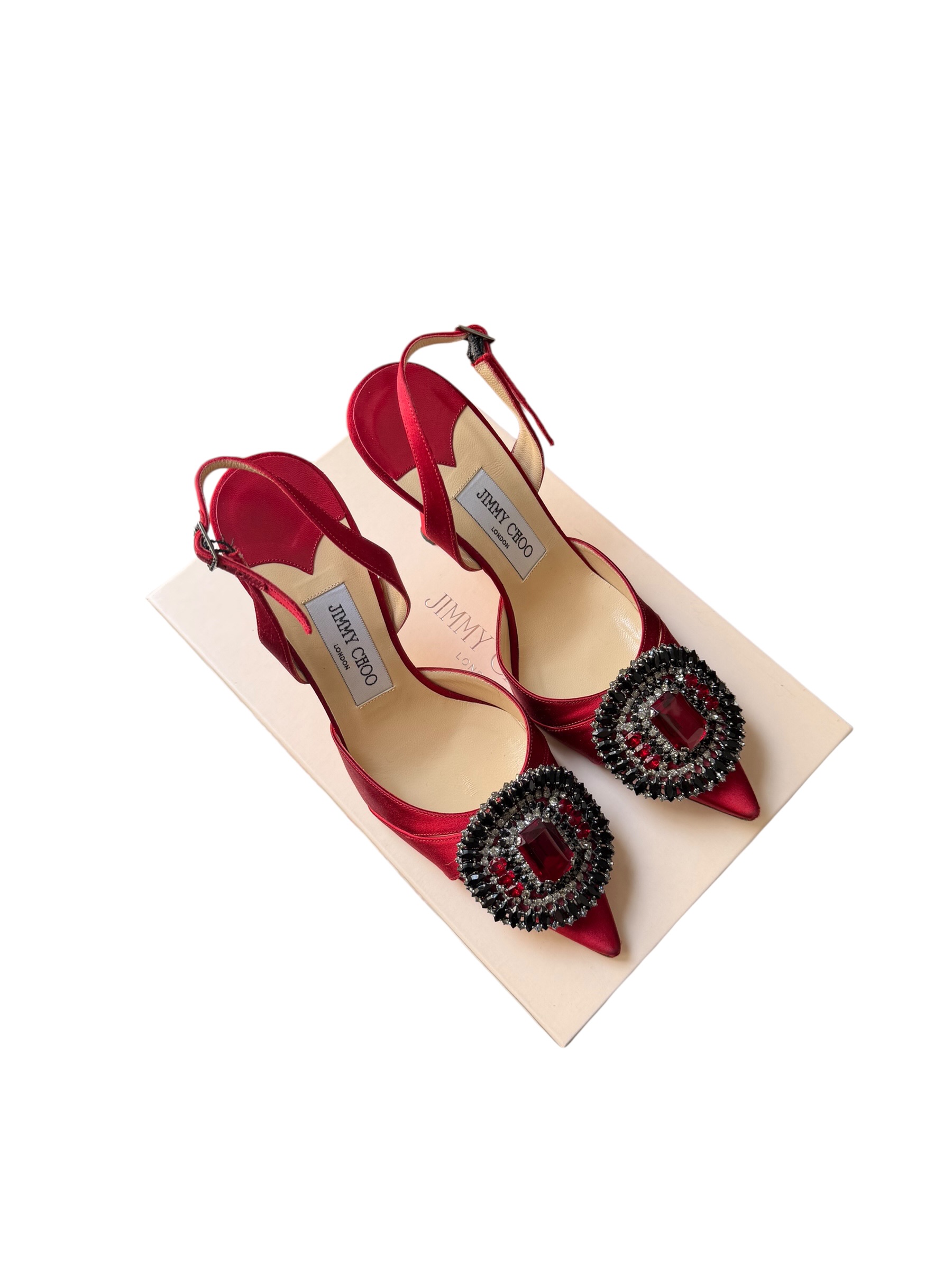 Escarpins Jimmy Choo rouge 