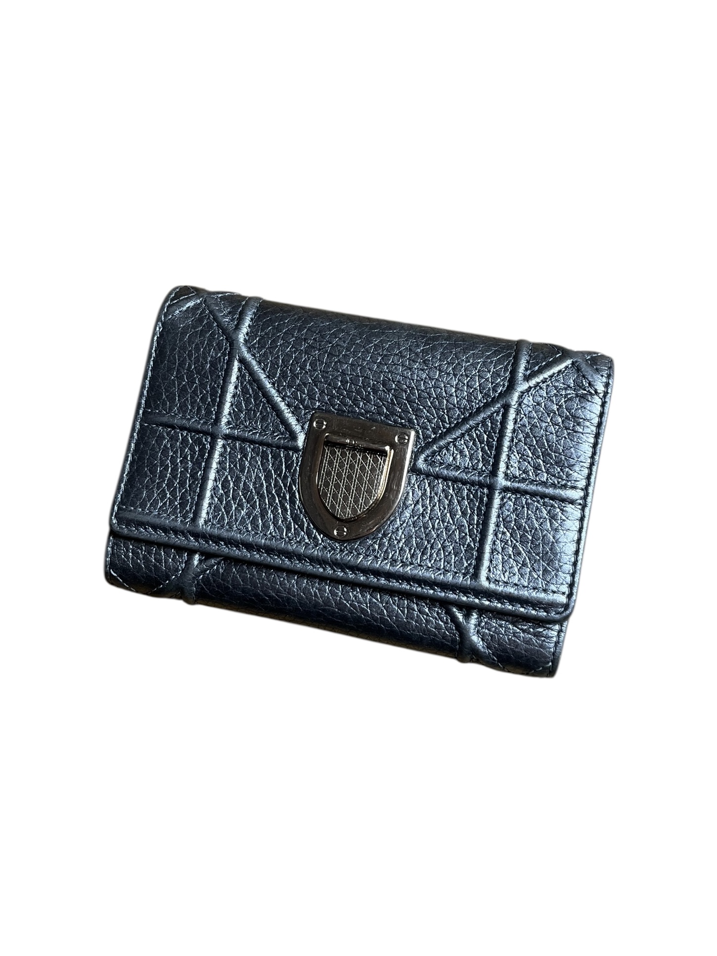 Wallet Diorama Vert Argent irisé 