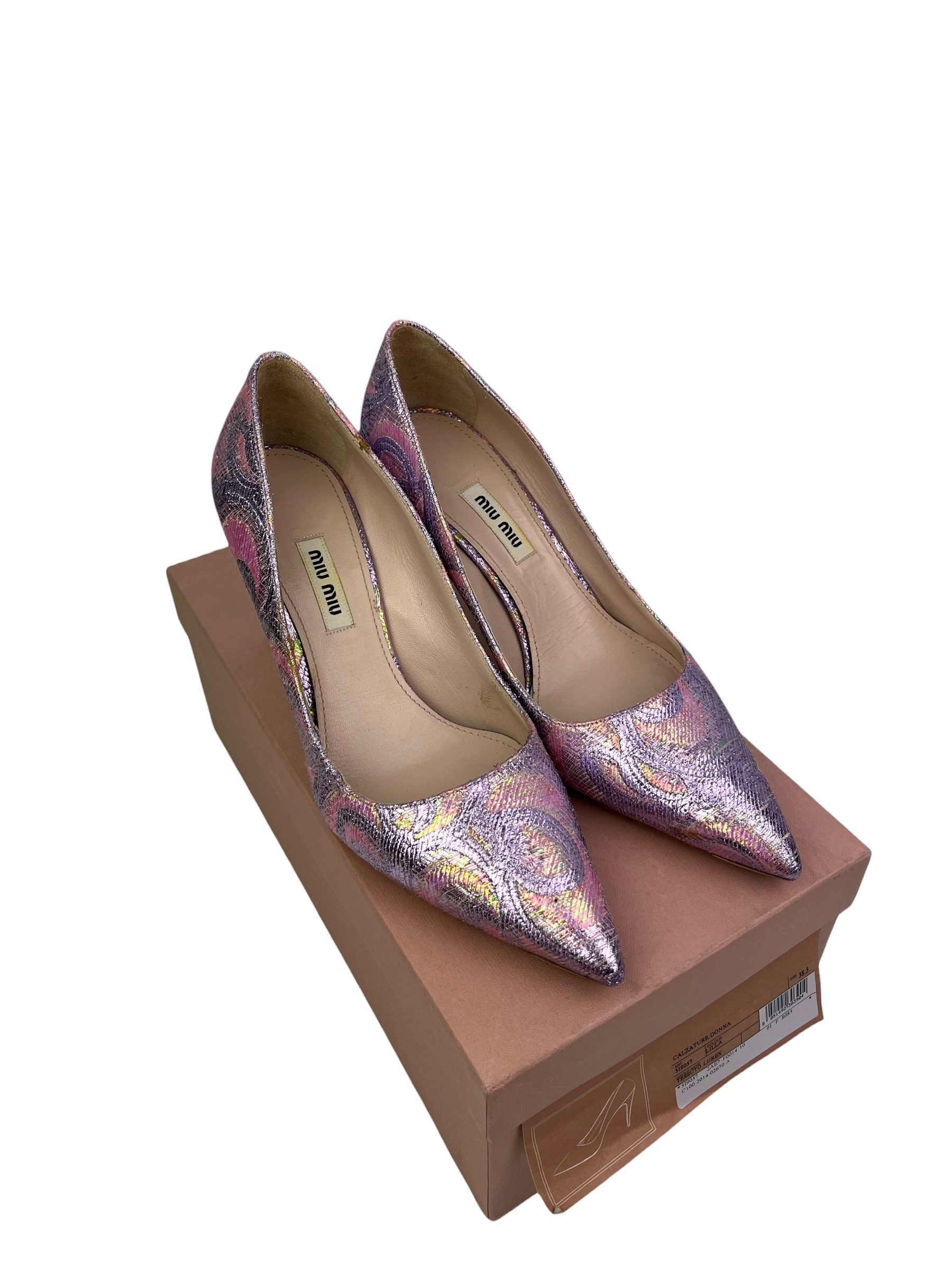 Miumiu escarpins brodés