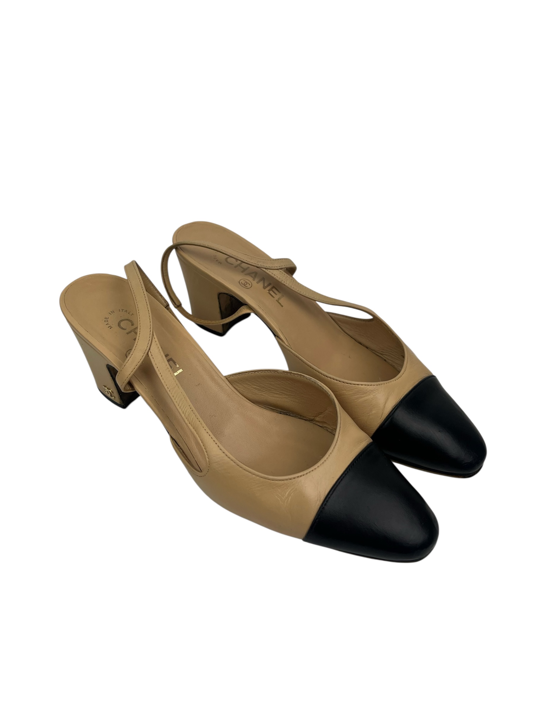 Chanel Slingback classique crème 