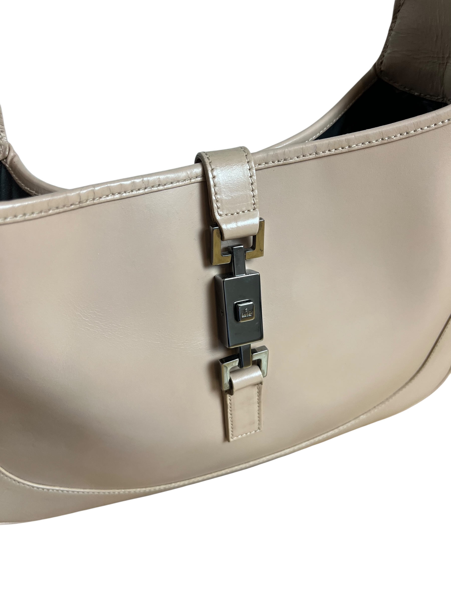 Gucci Jackie Cuir rose beige 