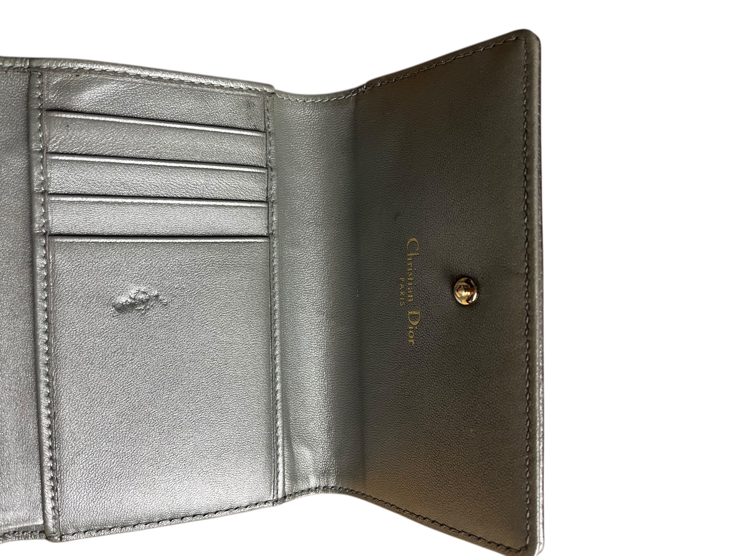 Wallet Diorama Vert Argent irisé 