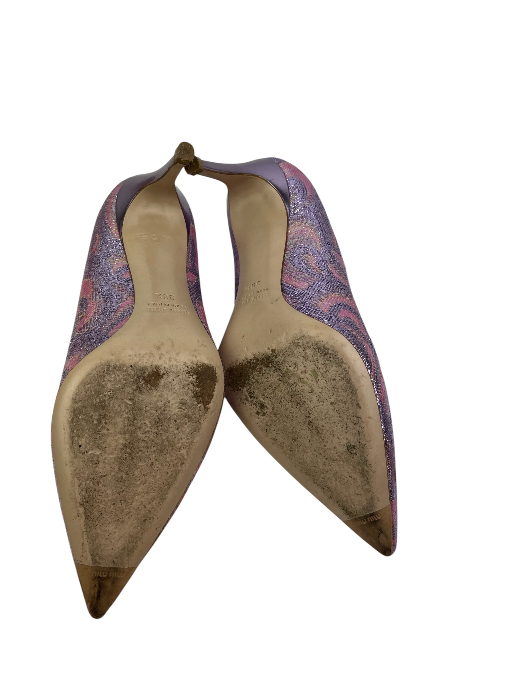 Miumiu escarpins brodés