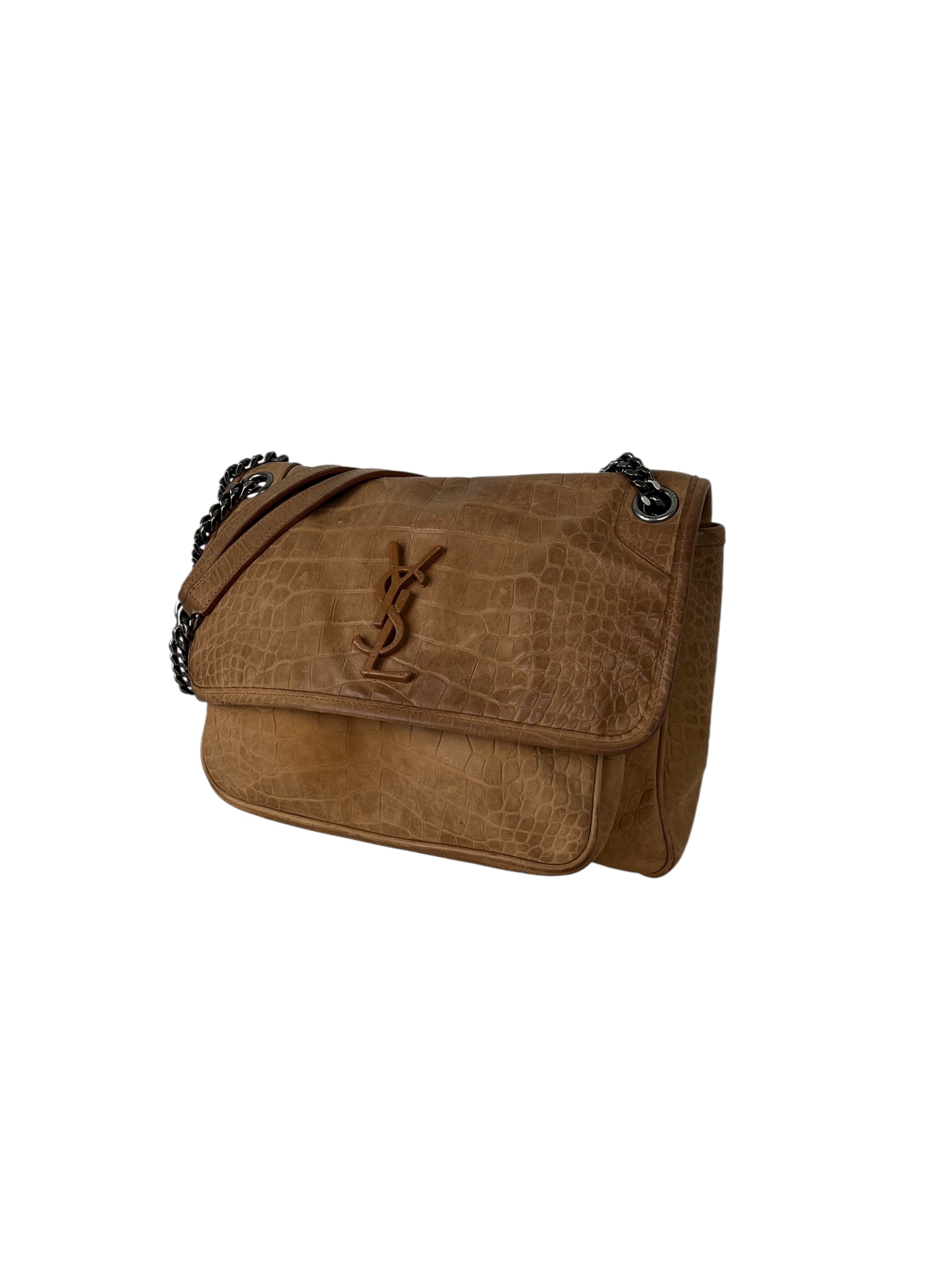 Saint Laurent Niki cuir camel