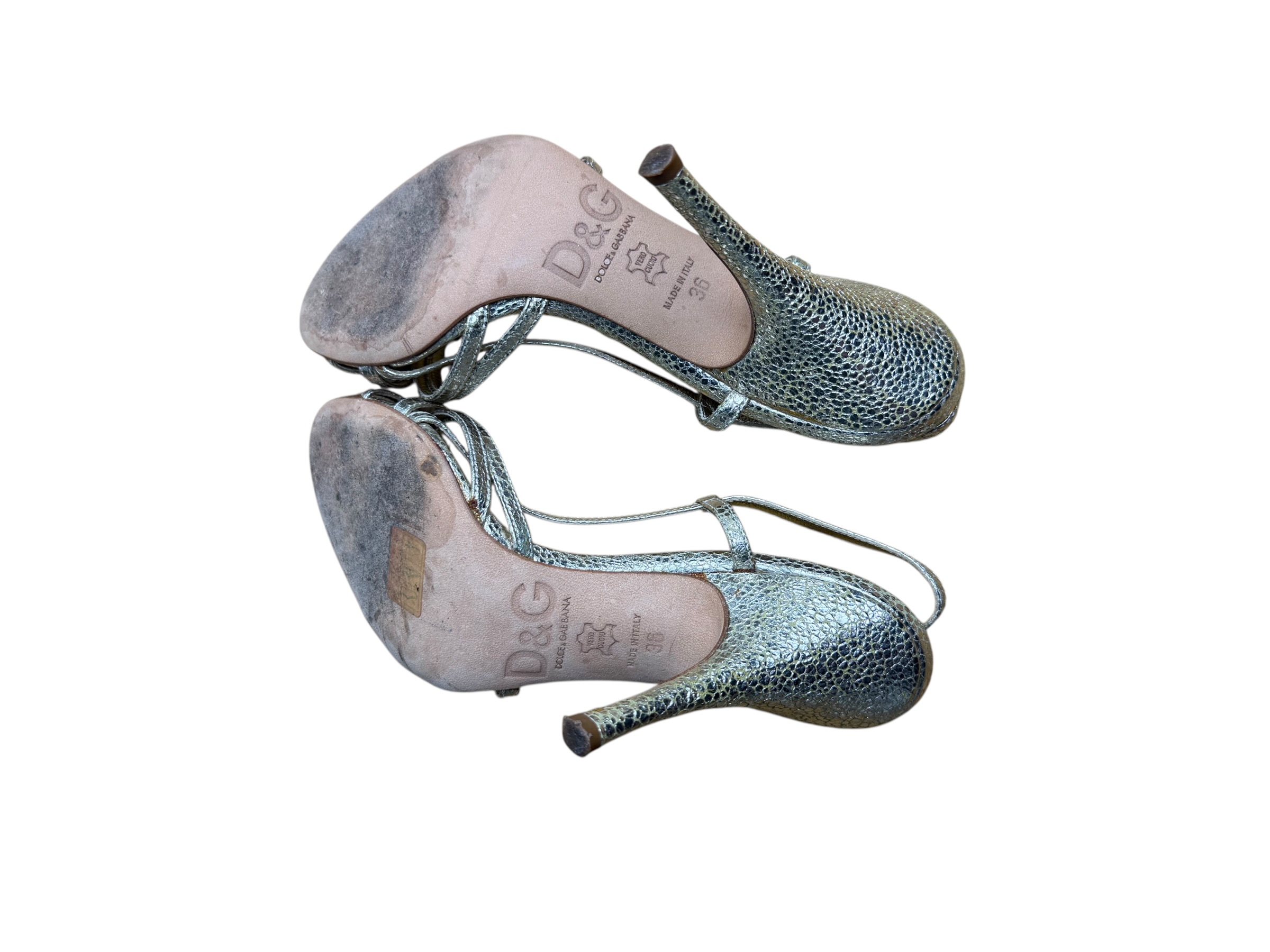 Dolce Gabbana escarpins dorée