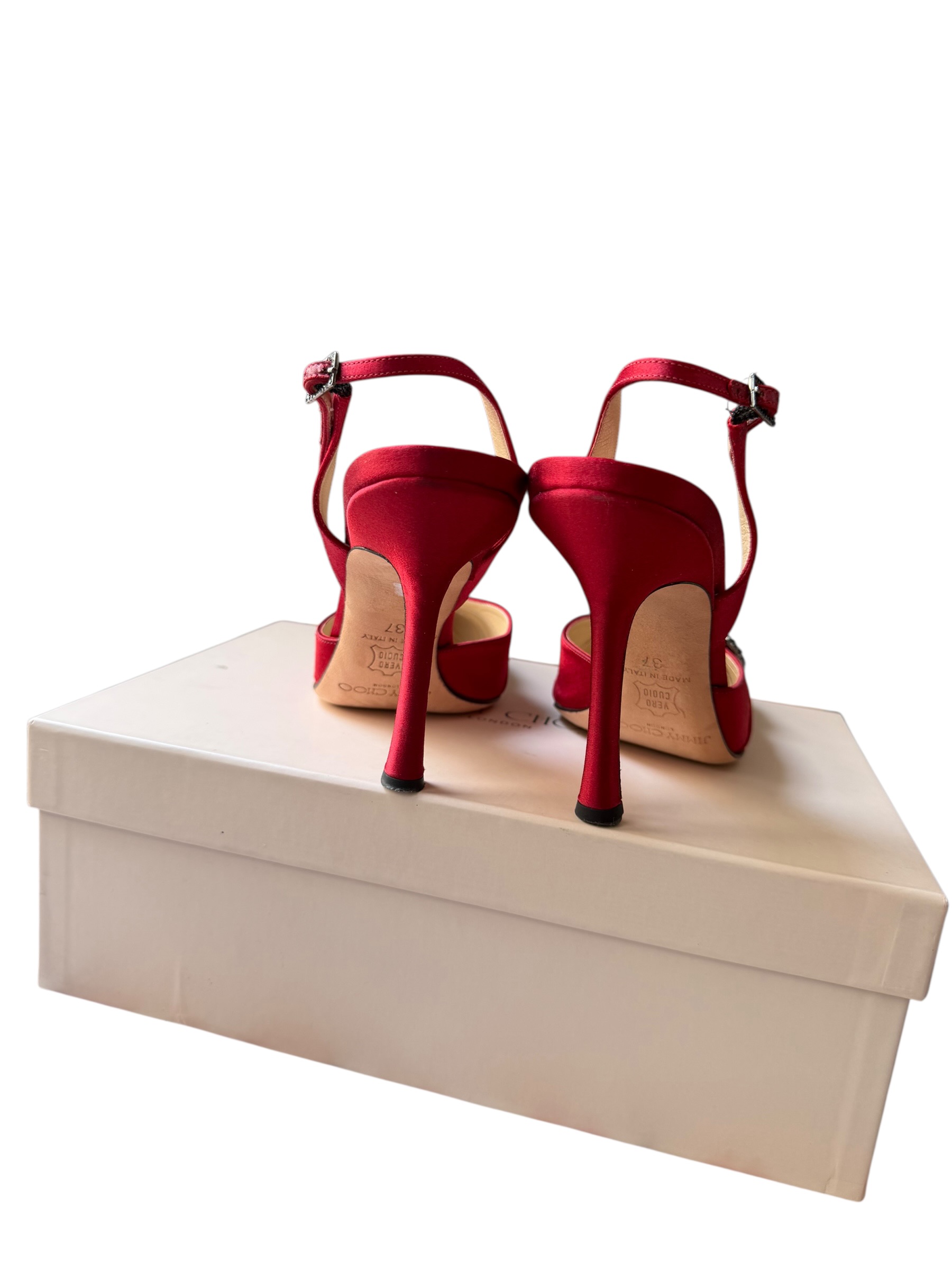 Escarpins Jimmy Choo rouge 