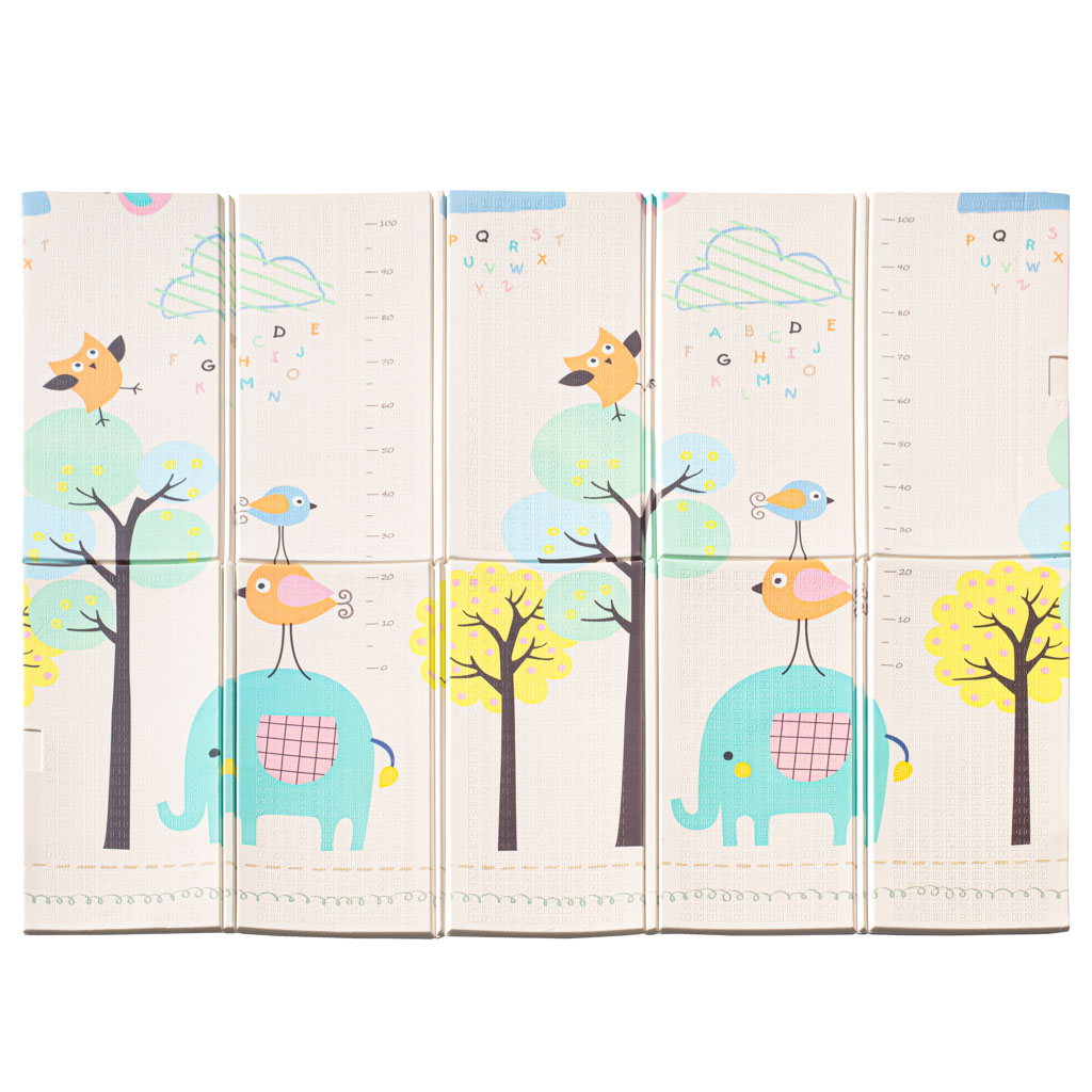 Dvipusis kilimėlis ,,drambliukas/abėcėlė"(180x200x1cm)