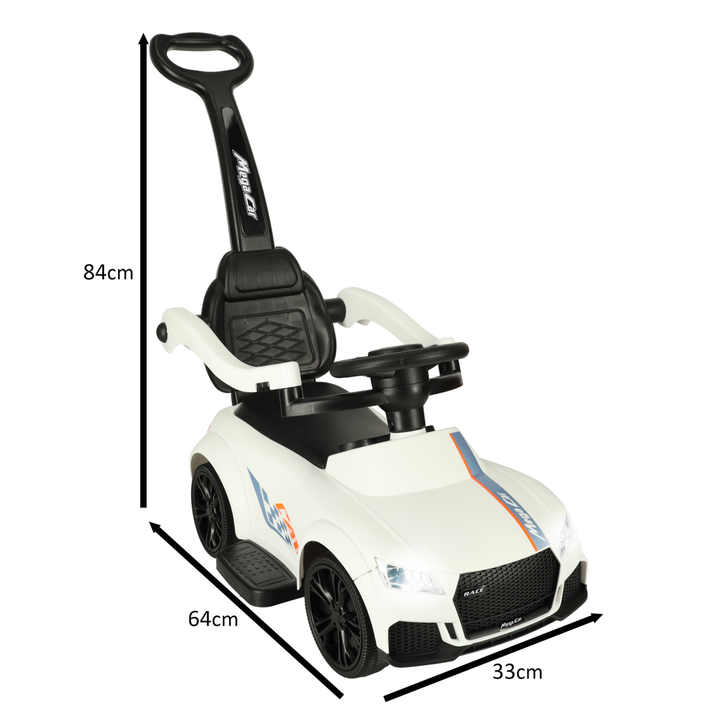 Paspiriama mašinėlė su rankena, garsais ir šviesomis