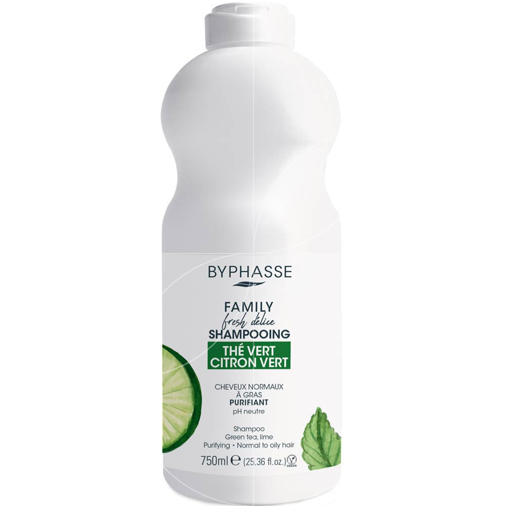 Byphasse - Family fresh délice - Champú - Té verde y lima: cabello graso