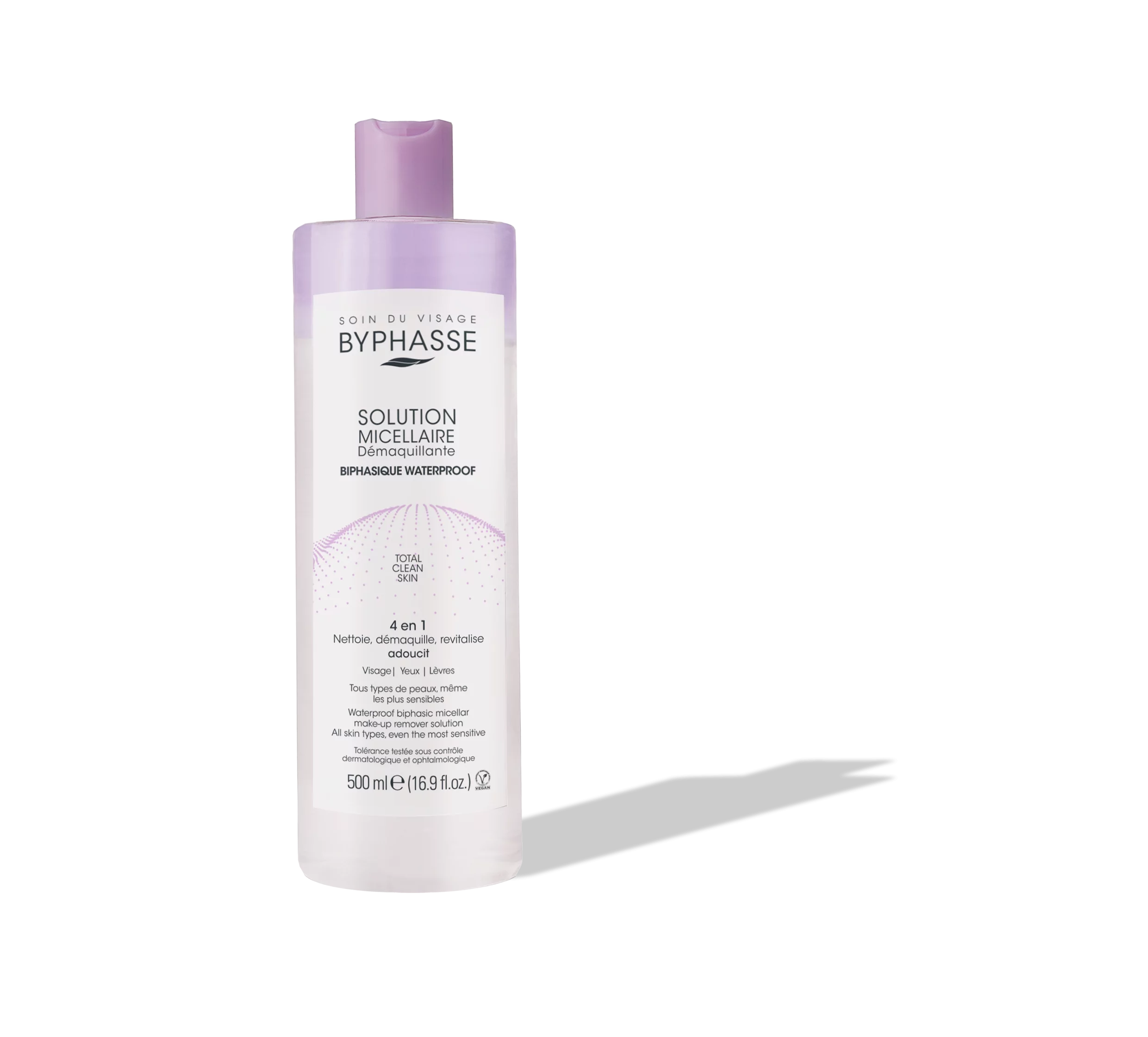 Byphasse - SOLUCIÓN MICELAR DESMAQUILLANTE 500ML-waterproof