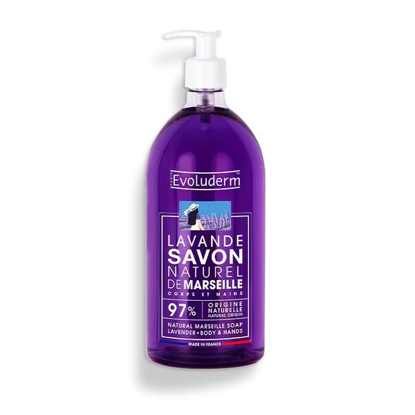 Evoluderm - Jabón de Marsella Natural Lavanda 1L