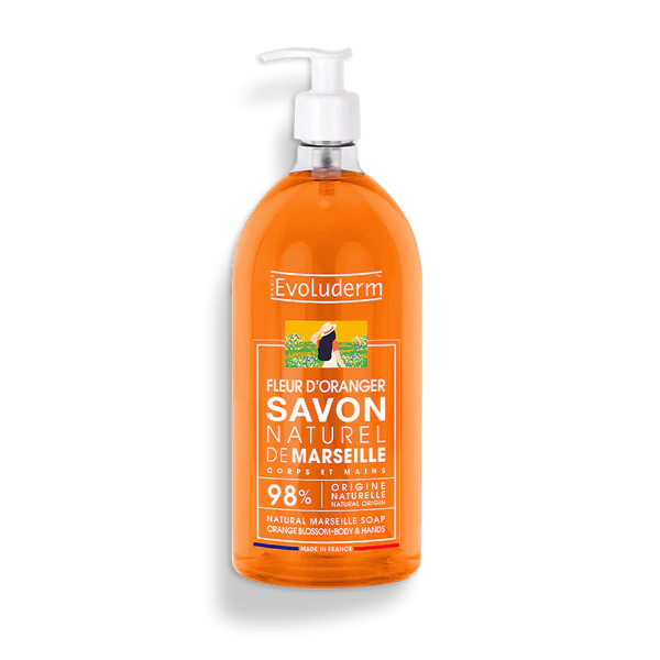 Evoluderm - Jabón de Marsella Natural Azahar 1L