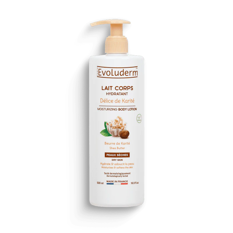Evoluderm - Leche corporal hidratante Délice de Karité 0,5L