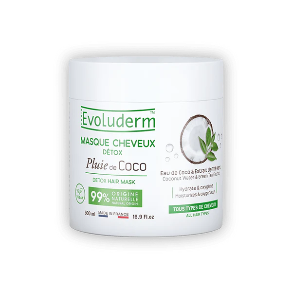 Evoluderm - Mascarilla Capilar Detox Lluvia de Coco 500ml