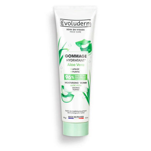 Evoluderm - Exfoliante hidratante de aloe vera 150ml