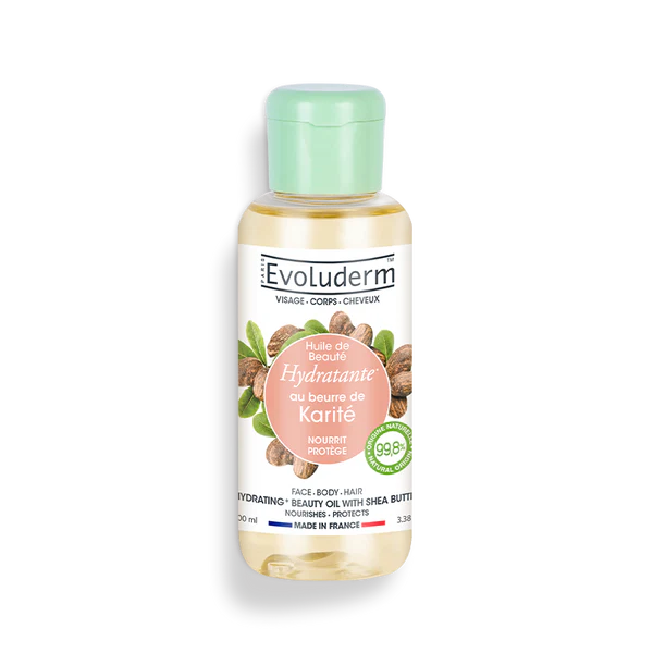 Evoluderm - Aceite de belleza hidratante con manteca de karité 100ml