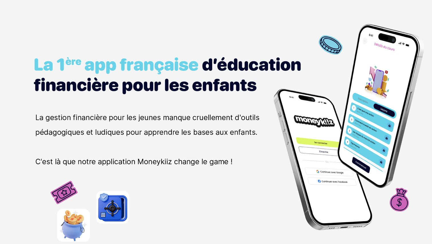 Application d'éducation financière Moneykiiz
