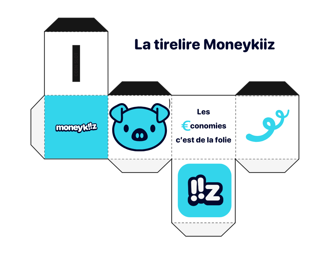 DIY la Tirelire Moneykiiz (bleu)