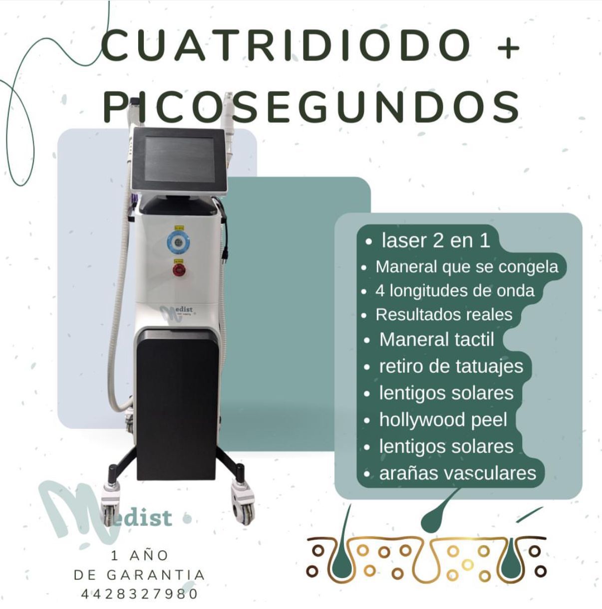 Láser Cuatridiodo + Picosegundos