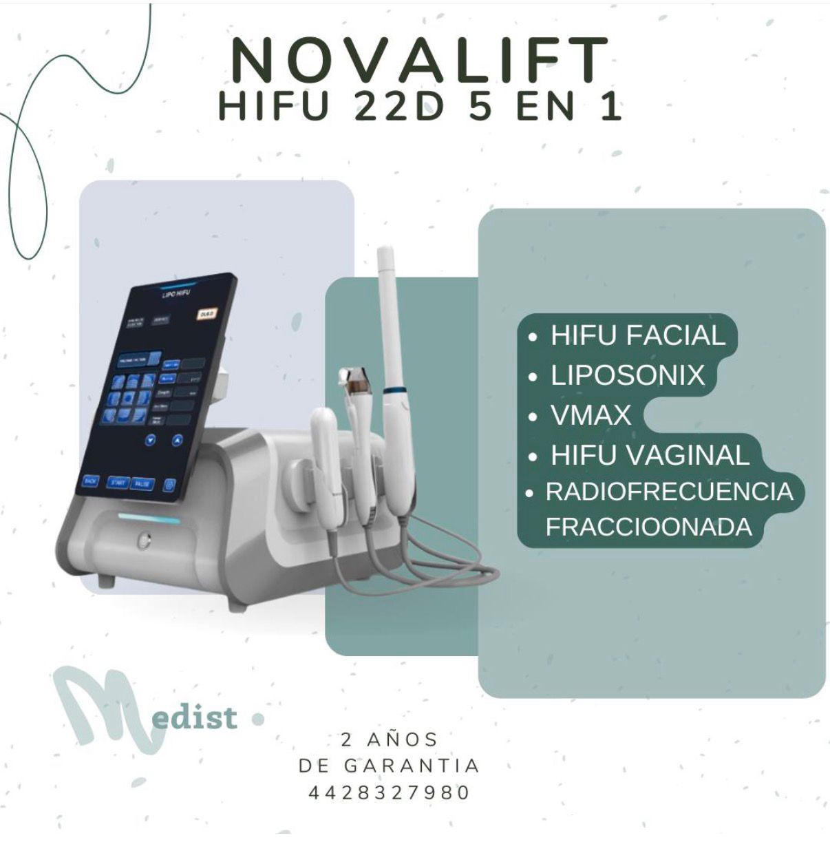 NOVALIFT hifu 22 d 5 en 1 