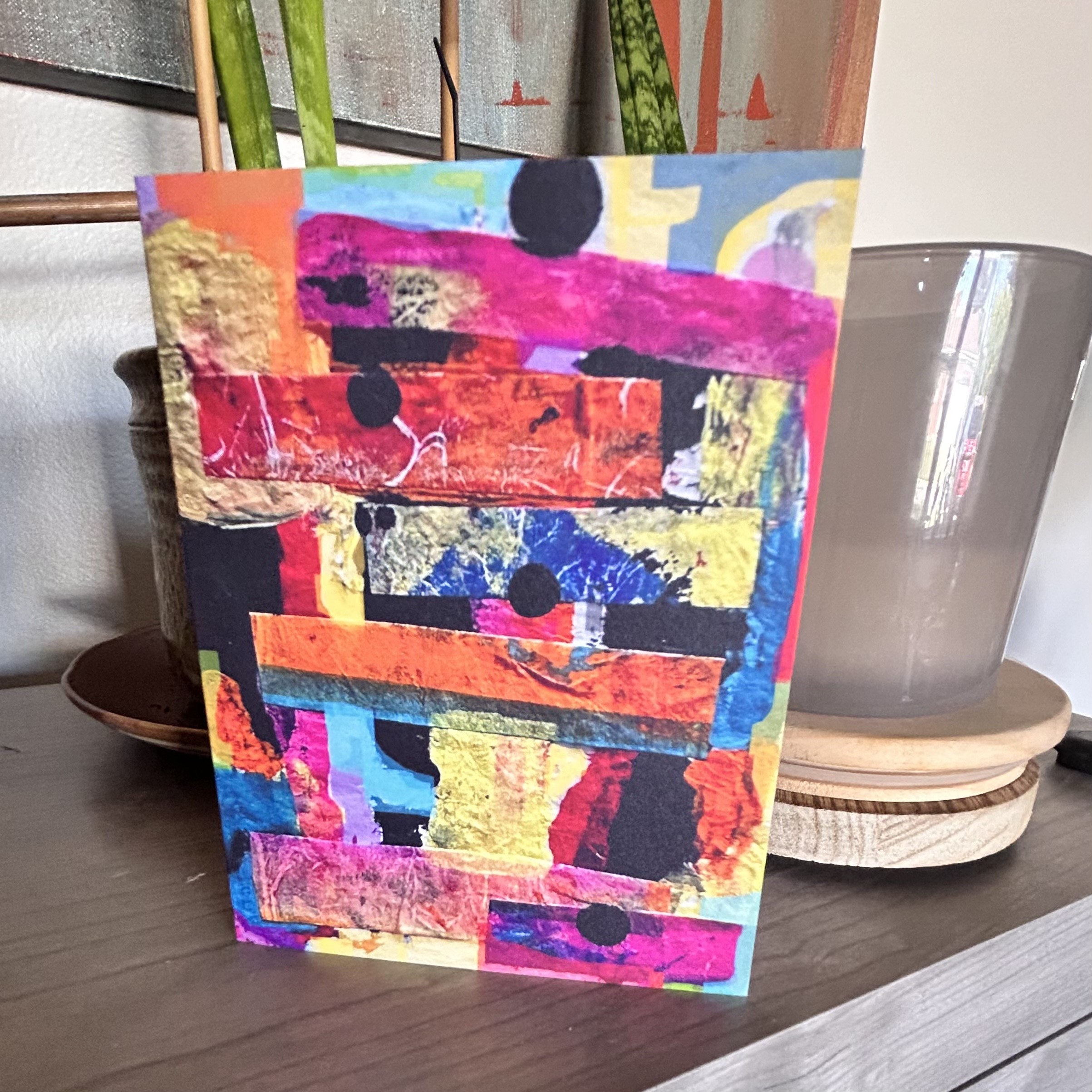  Vibrant Multiple Color Blank Greeting Card